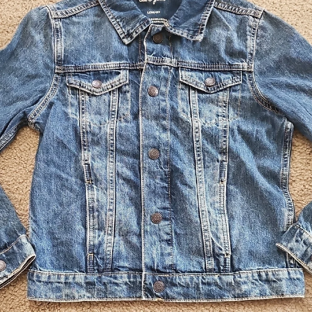 Cat & Jack Boys Denim Jacket Long Sleeve Size 8